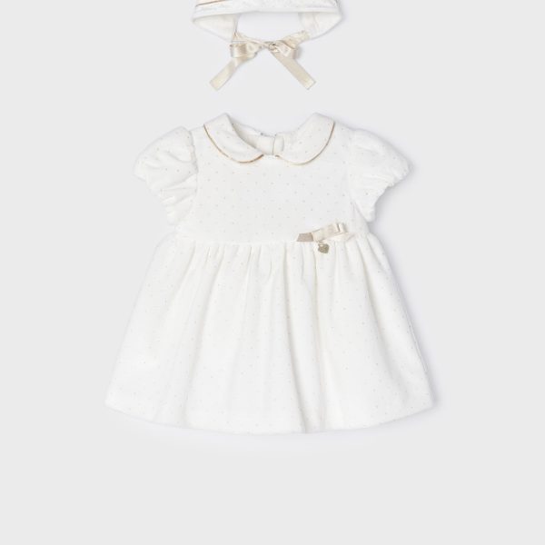 Φόρεμα βελούδο με σκούφο Νεογέννητο Προσφορές