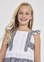 Φόρεμα ζακάρ με μεταλλιζέ κλωστή κορίτσι Junior (8-16Y)