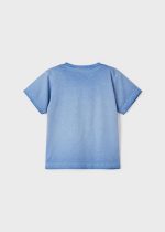 Μπλούζα κοντομάνικη με στάμπα σε γαλάζιο χρώμα mini αγόρι Mayoral Mayoral offers
