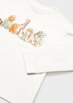 Μπλούζα μακρυμάνικη από βιώσιμο βαμβάκι σε κρεμ χρώμα baby αγόρι Mayoral Baby (9-24M)