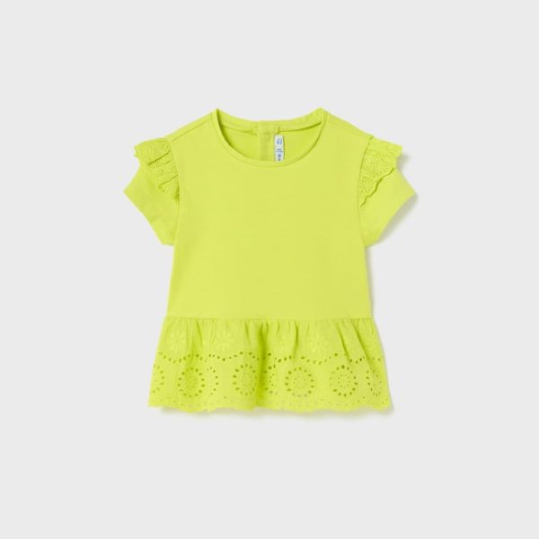 Μπλούζα με διάτρητο σχέδιο από βιώσιμο βαμβάκι baby κορίτσι Mayoral Baby (9-24M)