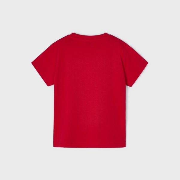 Μπλούζα με στάμπα από βιώσιμο βαμβάκι σε κόκκινο χρώμα mini αγόρι Mayoral Mayoral offers