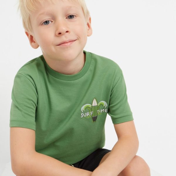 Μπλούζα με στάμπα από βιώσιμο βαμβάκι σε πράσινο χρώμα mini αγόρι Mayoral Mayoral offers