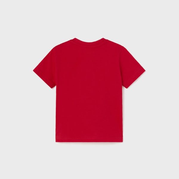 Μπλούζα με σταμπωτό σχέδιο από βιώσιμο βαμβάκι σε κόκκινο χρώμα baby αγόρι Mayoral Baby (9-24M)