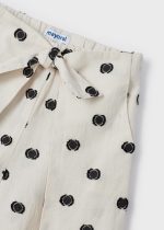 Παντελόνι cropped σταμπωτό από βαμβάκι σε μπεζ χρώμα mini κορίτσι Mayoral Mayoral offers
