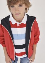 Σακάκι αντιανεμικό διπλής όψης με κουκούλα σε κόκκινο χρώμα junior αγόρι Mayoral Junior (8-16Y)
