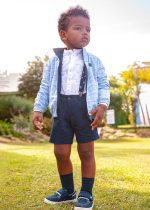 Σετ πουκάμισο μακρυμάνικο βερμούδα από λινό baby αγόρι Mayoral Baby (9-24M)