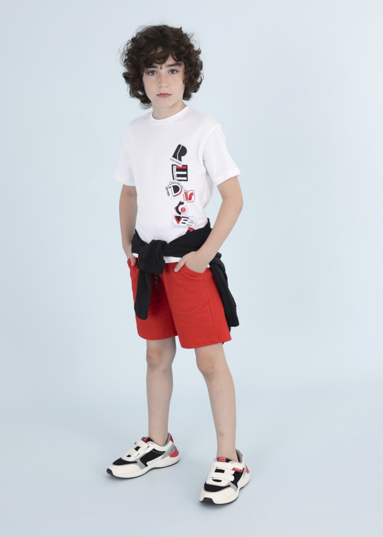 Σετ μπλούζα με βερμούδα από βιώσιμο βαμβάκι junior αγόρι Mayoral Junior (8-16Y)
