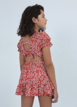 Σετ top και φούστα  σε κόκκινο χρώμα junior κορίτσι Mayoral Junior (8-16Y)