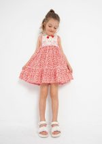 Φόρεμα από βαμβάκι σε πορτοκαλί χρώμα mini κορίτσι Mayoral Mayoral offers