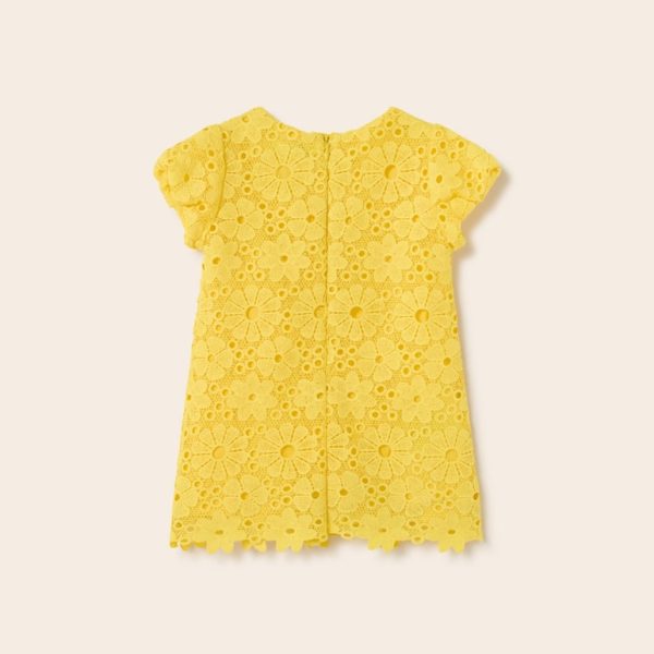 Φόρεμα γκιπούρ σε κίτρινο χρώμα baby κορίτσι Mayoral Baby (9-24M)