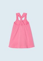 Φόρεμα με απλικέ από βιώσιμο βαμβάκι σε φούξια χρώμα mini κορίτσι Mayoral Mayoral offers