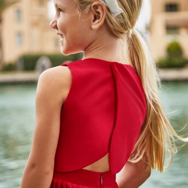 Φόρμα μακριά με πιέτες στο παντελόνι σε κόκκινο χρώμα mini κορίτσι Mayoral Mayoral offers