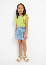 Φούστα-σορτς τζιν με κεντήματα από βαμβάκι mini κορίτσι Mayoral Mayoral offers