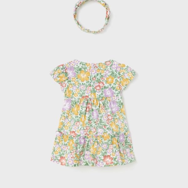 Φόρεμα με κορδέλα από βιώσιμο βαμβάκι σε λιλά χρώμα για Νεογέννητο κορίτσι Mayoral NewBorn (0-9M)