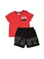 Σετ μπλούζα με σορτσάκι σε κόκκινο χρώμα mini αγόρι Sprint Mini (2-9Y)