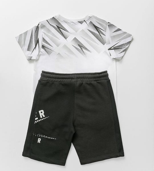 Σετ μπλούζα με σορτσάκι σε λευκό χρώμα junior αγόρι Sprint Junior (8-16Y)