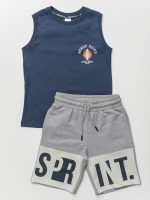 Σετ μπλούζα με σορτσάκι σε μπλε χρώμα junior αγόρι Sprint Junior (8-16Y)