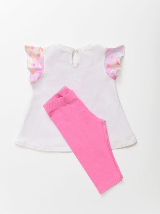 Σετ μπλούζα με κολάν σε ροζ χρώμα mini κορίτσι Sprint Mini (2-9Y)