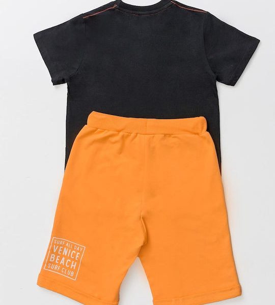 Σετ μπλούζα με σορτσάκι σε μαύρο χρώμα junior αγόρι Sprint Junior (8-16Y)