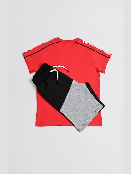 Σετ μπλούζα με σορτσάκι σε κόκκινο χρώμα junior αγόρι Sprint Junior (8-16Y)