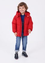 Μπουφάν με κουκούλα σε κόκκινο χρώμα mini αγόρι Mayoral Mini (2-9Y)