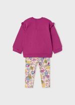 Σετ πουλόβερ κολάν σταμπωτό από βαμβάκι BCI σε ροζ χρώμα baby κορίτσι Mayoral Baby (9-24M)