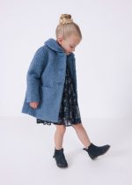 Παλτό με γιακά γουνάκι σε μπλε χρώμα mini κορίτσι Mayoral Mini (2-9Y)