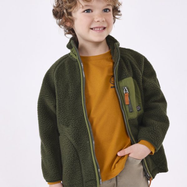 Ζακέτα fleece σε πράσινο χρώμα mini αγόρι Mayoral Mini (2-9Y)