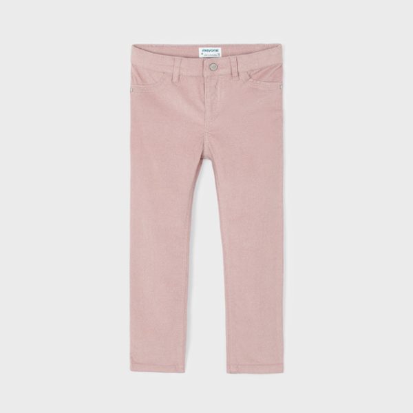 Παντελόνι κοτλέ γυαλιστερό σε ροζ χρώμα mini κορίτσι Mayoral Mini (2-9Y)