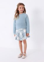 Φούστα καρό σε γαλάζιο χρώμα mini κορίτσι Mayoral Mini (2-9Y)