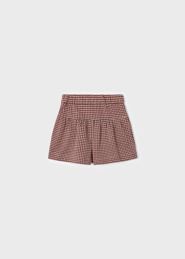 Φούστα-παντελόνι ζακάρ σε κόκκινο χρώμα mini κορίτσι Mayoral Mini (2-9Y)