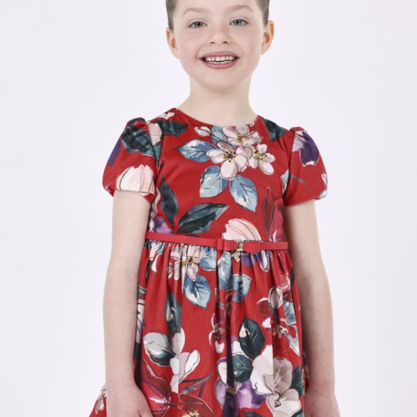 Φόρεμα συνδυασμένο με ζέρσεϋ σε γκρι χρώμα mini κορίτσι Mayoral Mini (2-9Y)