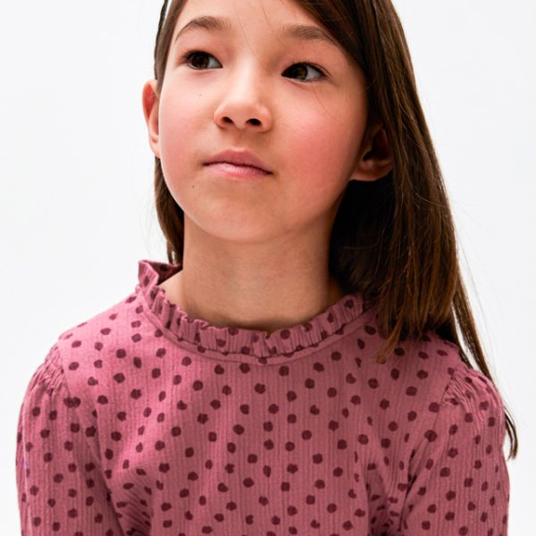 Μπλούζα πουά σε ροζ χρώμα junior κορίτσι Mayoral Junior (8-16Y)