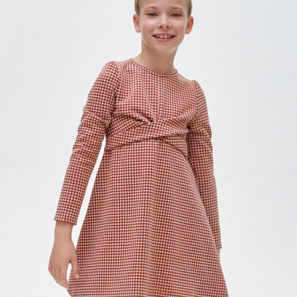 Φόρεμα ζακάρ σε κόκκινο χρώμα junior κορίτσι Mayoral Junior (8-16Y)