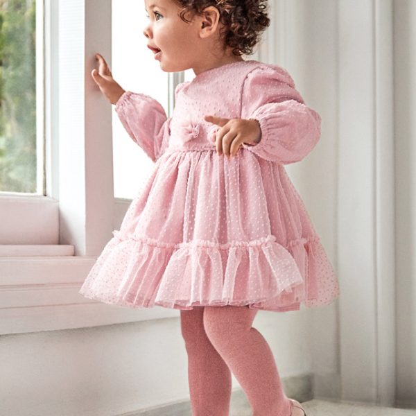 Φόρεμα με τούλι σε ροζ χρώμα baby κορίτσι Mayoral Baby (9-24M)