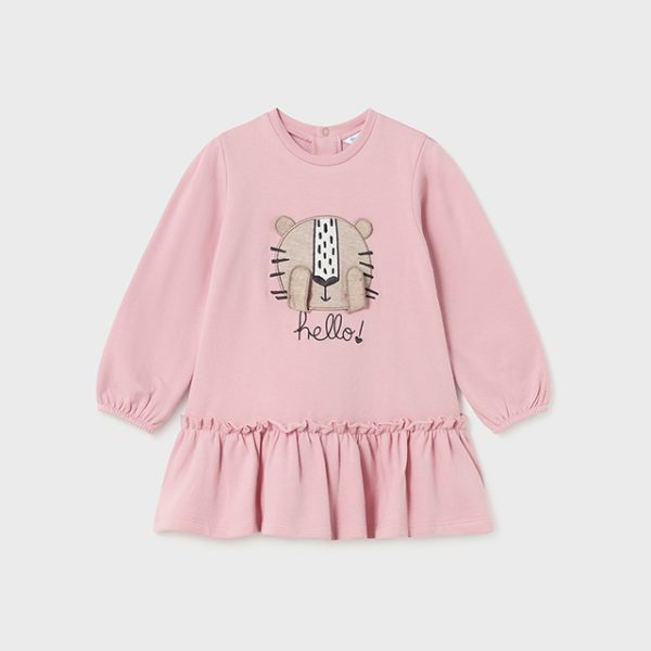 Φόρεμα διαδραστικό Better Cotton σε ροζ χρώμα baby κορίτσι Mayoral Baby (9-24M)