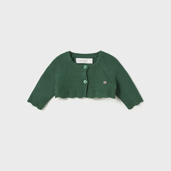 Ζακέτα πλεκτή Better Cotton σε πράσινο χρώμα για Νεογέννητο κορίτσι Mayoral NewBorn (0-9M)